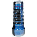 Easy Rider Clear Flashlight Case Masturbator Blue with textured sleeve for enhanced pleasure