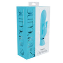 Loveline Tendre Rabbit Vibrator Blue packaging featuring a sleek design and 10-function rabbit vibe