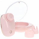 Loveline Dreamsicle Airtaptech Vibrator Pink with interchangeable attachments in a compact design.