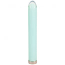 Loveline Sparkle 6.3 Inch Glass Vibrator Green on display, showcasing its elegant design and jewel-toned glass.