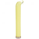 Loveline Aurora 6.3 Inch G-spot Glass Vibrator Yellow in sleek yellow finish, designed for precise stimulation.