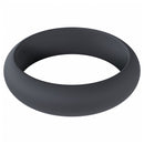 Levelz Wide O Silicone Cock Ring L 42mm Black in sleek black silicone, designed for comfort and support.