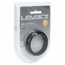 Levelz Wide O Silicone Cock Ring L 42mm Black packaging, showcasing the silicone ring designed for comfort and support.