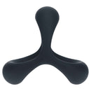 Levelz Tri O Ergo Silicone Cock Ring Black featuring a smart three-loop design for enhanced support.