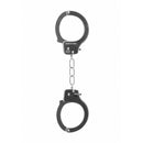 Shots Ouch Pleasure Handcuffs Metal, classic metal handcuffs for restraint play in the bedroom.