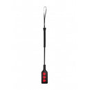 Ouch Heart Shaped Crop Large Black with a heart-shaped tip and sleek black finish for playful impact play.