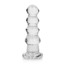 Realrock Crystal Clear Curvy Dildo 5.5 inch Transparent for pleasurable solo and partnered play.