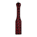 Ouch Luxury Diamond Pattern Paddle Burgundy featuring a striking diamond pattern and deep burgundy finish.