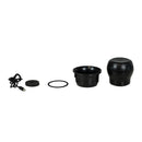 Kiiroo PowerBlow V2 Interactive Suction Stroker Attachment components including USB cable and spare parts