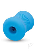 Bodywand 4Play Wavy Grip Stroker Blue with textured canal for enhanced sensation