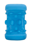 Bodywand 4Play Wavy Grip Stroker Blue with soft, textured surface for enhanced sensation and easy grip.