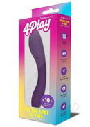 Bodywand 4Play Hit The Spot Rechargeable G-Vibe Purple packaging showcasing sleek design and features.