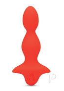 Bodywand 4Play Buzzy Beads Rechargeable Anal Beads Orange showcasing its contoured design and smooth finish.