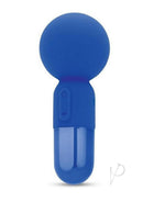 Bodywand 4Play Pocket Power Rechargeable Wand Blue with rounded head for targeted stimulation.