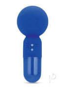 Bodywand 4Play Pocket Power Rechargeable Wand Blue front view showcasing its compact design.