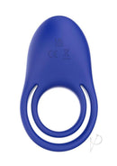 Bodywand 4Play Bonding Time Silicone Cock Ring Navy showcasing its flexible design and dual ring shape for enhanced pleasure.
