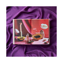 Merry Jane's The CBD Solution Sex Book open on a purple background, featuring sensual imagery and engaging content.