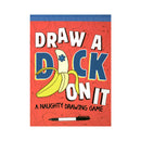 Draw A Dick On It A Naughty Drawing Game cover featuring a banana and playful graphics.