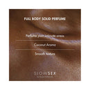 Bijoux Indiscrets Slow Sex Full Body Solid Perfume 0.28 Oz for intimate areas with coconut aroma and smooth texture.