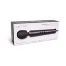 Le Wand Powerful Petite Plug-In Massager Black with packaging, designed for high-performance and compact use.