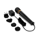Le Wand Powerful Petite Plug-In Massager Black with adapters and power cord