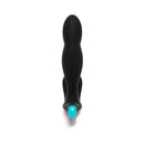 b-Vibe Rocker Rocking Weighted Prostate Plug Black showcasing its ergonomic design and unique rocking feature.