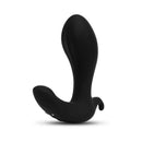 b-Vibe Expand Expanding and Vibrating Remote Control Plug Black showcasing its sleek design and dual stimulation features.
