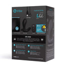 b-Vibe Expand Expanding and Vibrating Remote Control Plug Black packaging with promotional details and usage instructions.