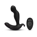 b-Vibe 360 Rotating and Vibrating Remote Control Plug Black with remote for enhanced stimulation.