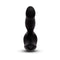 b-Vibe 360 Rotating and Vibrating Remote Control Plug Black - sleek black silicone anal plug with unique design.