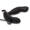 b-Vibe 360 Rotating and Vibrating Remote Control Plug Black featuring sleek silicone design and remote control.