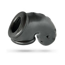 Oxballs Airlock Air-lite Vented Chastity Cage Steel, flexible silicone design for comfortable chastity play.