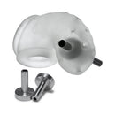 Oxballs Airlock Electro Air-lite Vented Chastity Clear Ice lightweight silicone chastity cage with metal accessories