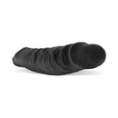 Oxballs Snake Deep-reacher Cocksheath Black Ice showcasing its tapered design and veiny surface for enhanced pleasure.