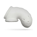 Oxballs Airlock Air-lite Vented Chastity Cage White Ice, soft silicone chastity cage for comfort and longer sessions.