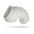Oxballs Airlock Air-lite Vented Chastity Cage White Ice - soft silicone design for comfortable chastity play.