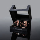 Coquette Pleasure Collection Cuffs in elegant box showcasing luxury restraint play accessories.