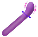 Bang G-Spot Flexible Rechargeable Silicone Vibrator Purple with ergonomic design and curved tip for targeted stimulation.