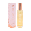 HighOnLove Dry Body Oil Spray bottle with elegant packaging for skin and hair nourishment.
