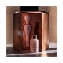 HighOnLove Objects of Luxury Gift Set featuring a bedazzled silicone body wand and sensual massage oil in elegant packaging