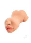 DreamGasm Masturbator Cheerleader 1 Pussy and Mouth Vanilla - lifelike dual opening stroker.