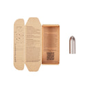 Love Not War Maya Bullet Vibrator Head Grey packaging and vibrator head displayed on a white background.