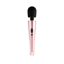 Rosy Gold Nouveau Wand Massager with flexible silicone head and 10 adjustable vibration settings.