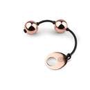 Rosy Gold Nouveau Ben Wa Balls, elegant metal kegel balls for pelvic floor strengthening and wellness.