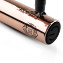 Close-up of the Rosy Gold Nouveau G-spot Vibrator displaying the brand logo and power button.
