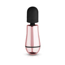 Rosy Gold Nouveau Mini Massager in sleek design with a black head and shiny rose gold body