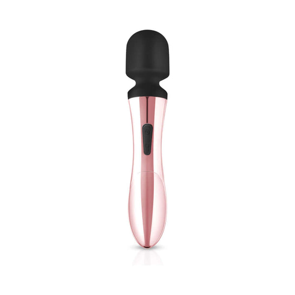Rosy Gold Nouveau Curve Massager sleek design with flexible silicone head for versatile pleasure.