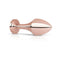 Rosy Gold Nouveau Butt Plug, a luxurious anal accessory with elegant design and black crystal finish.