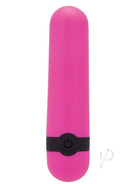 Bodywand Powerbolt Rechargeable Mini Bullet Pink compact vibrator with power button and smooth finish