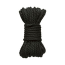 Merci Bind & Tie 6mm Hemp Bondage Rope 30 Feet Black bundle of strong black hemp rope for safe and pleasurable play.